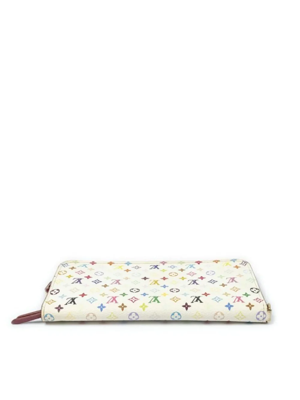Louis Vuitton Portefeuille Insolite White Burgundy Multicolor Monogram Wallet